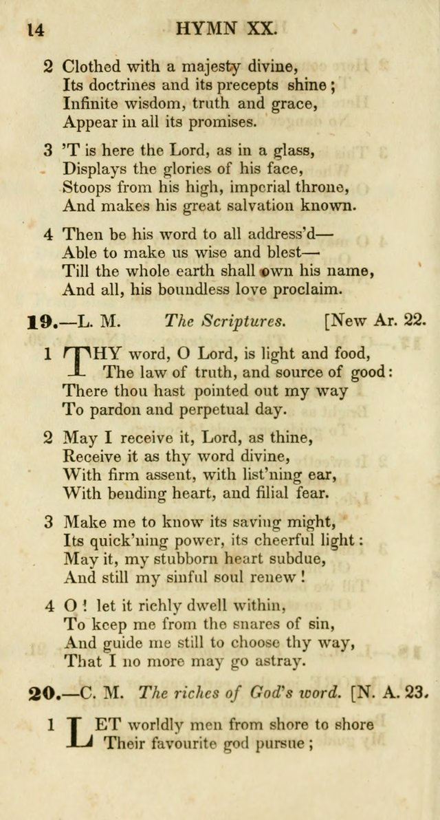 Additional Hymns, Adopted by the General Synod of the Reformed Protestant Dutch Church in North America, at their Session, June 1846, and authorized to be used in the churches under their care page 19