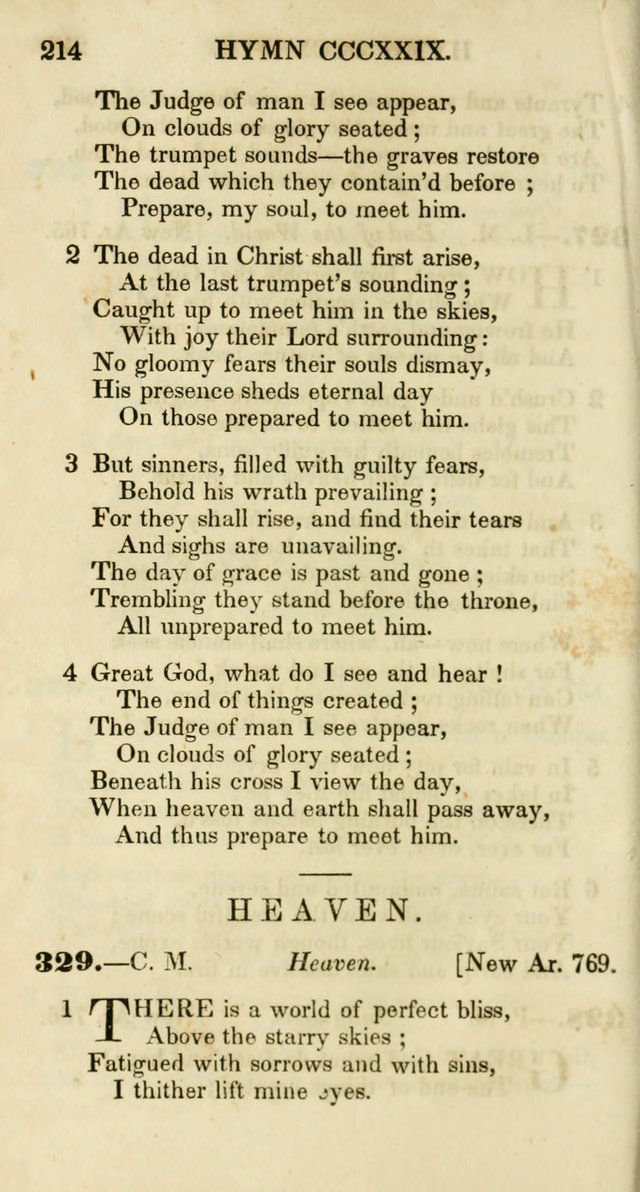 Additional Hymns, Adopted by the General Synod of the Reformed Protestant Dutch Church in North America, at their Session, June 1846, and authorized to be used in the churches under their care page 219