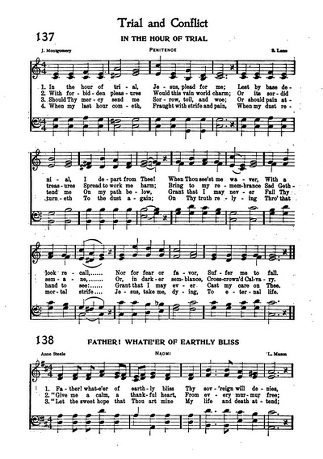 Association Hymn Book: for use in meetings for men page 107