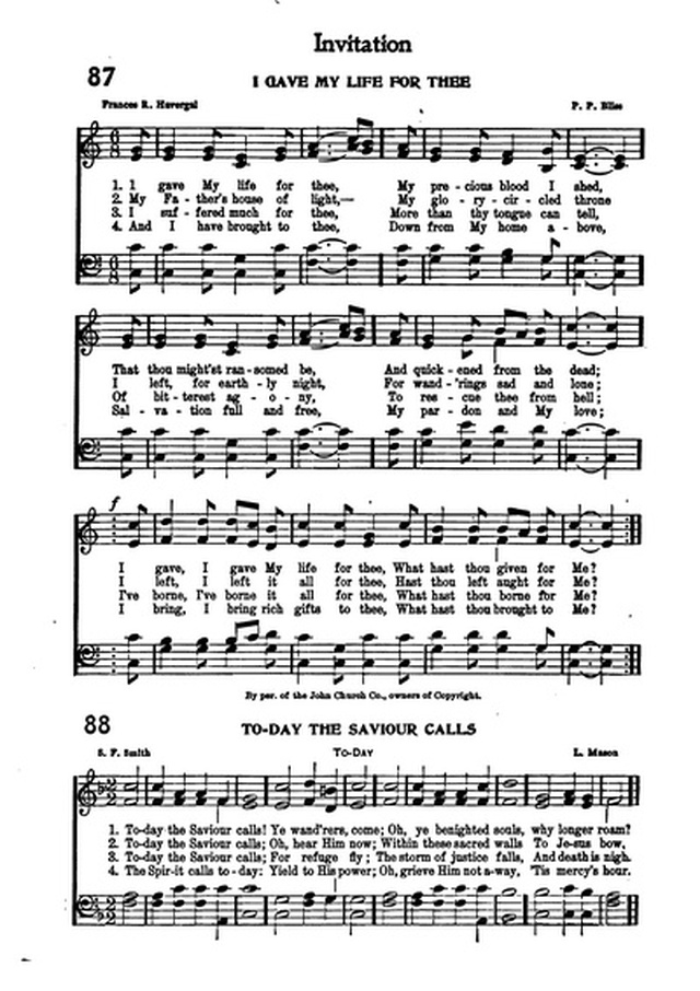 Association Hymn Book: for use in meetings for men page 65
