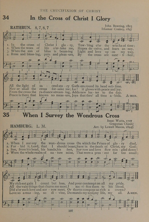 The Abingdon Hymnal: a Book of Worship for Youth page 105