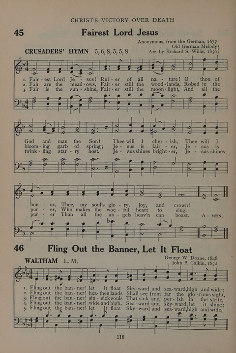 The Abingdon Hymnal: a Book of Worship for Youth page 114