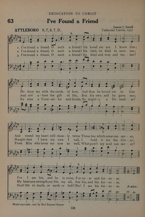 The Abingdon Hymnal: a Book of Worship for Youth page 130