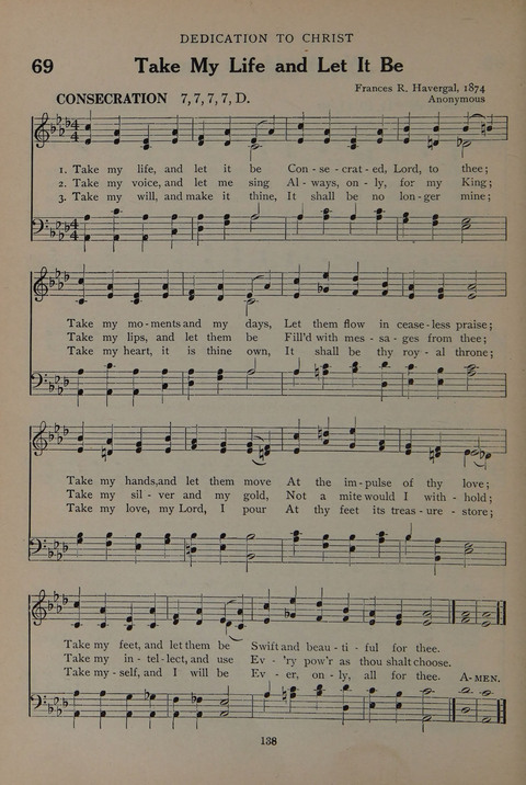 The Abingdon Hymnal: a Book of Worship for Youth page 136