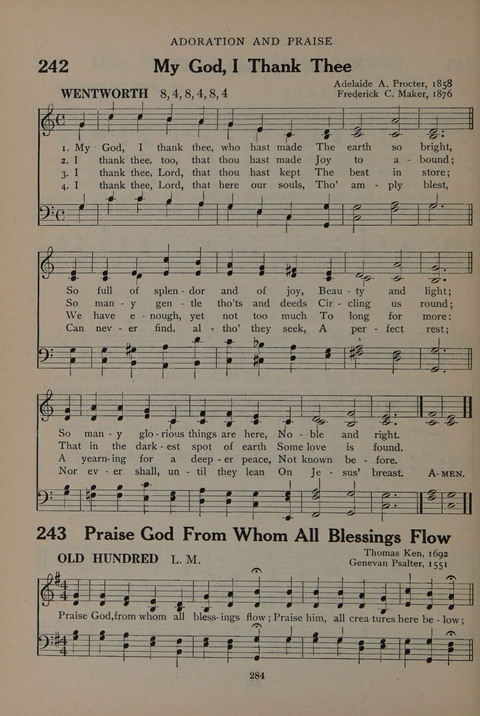 The Abingdon Hymnal: a Book of Worship for Youth page 282
