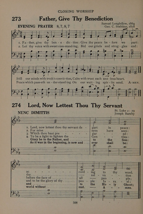 The Abingdon Hymnal: a Book of Worship for Youth page 306