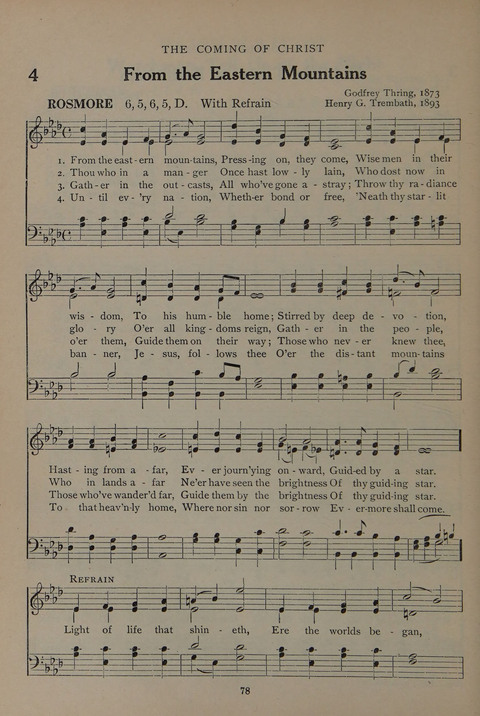 The Abingdon Hymnal: a Book of Worship for Youth page 76