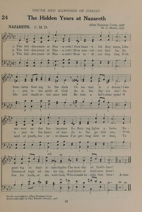 The Abingdon Hymnal: a Book of Worship for Youth page 95