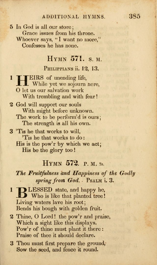 Additional Hymns to the Collection of Hymns for the use of Evangelical     Lutheran Churches page 36
