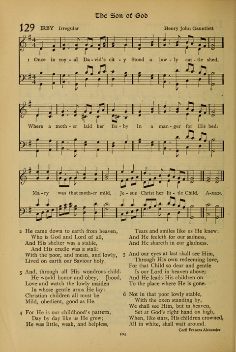 The American Hymnal for Chapel Service page 104