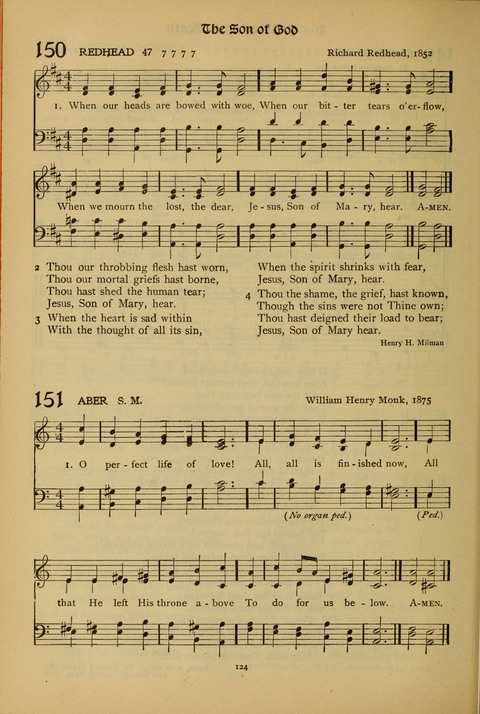 The American Hymnal for Chapel Service page 124
