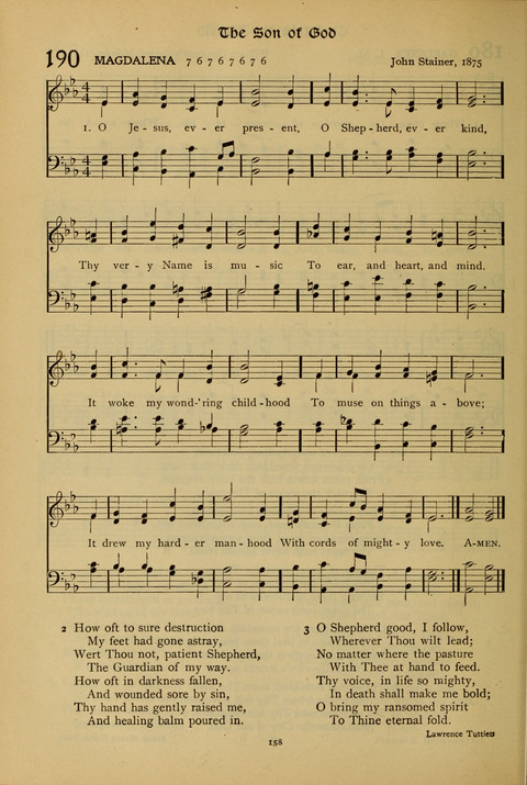 The American Hymnal for Chapel Service page 158