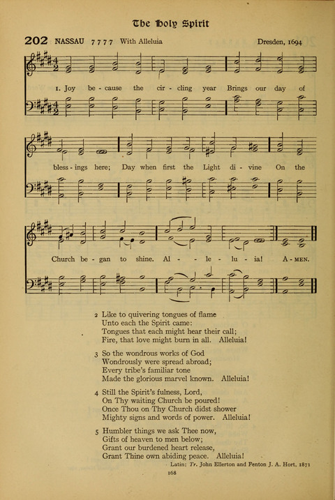 The American Hymnal for Chapel Service page 168