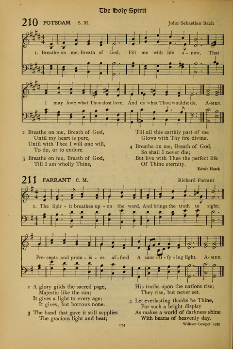 The American Hymnal for Chapel Service page 174