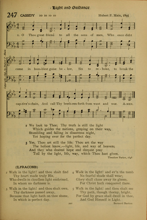 The American Hymnal for Chapel Service page 201