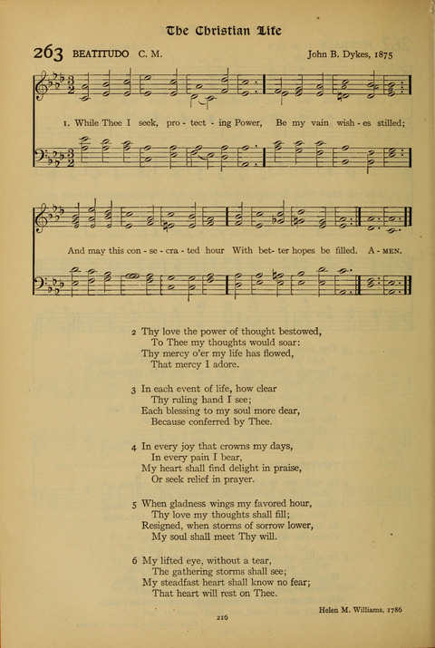 The American Hymnal for Chapel Service page 216