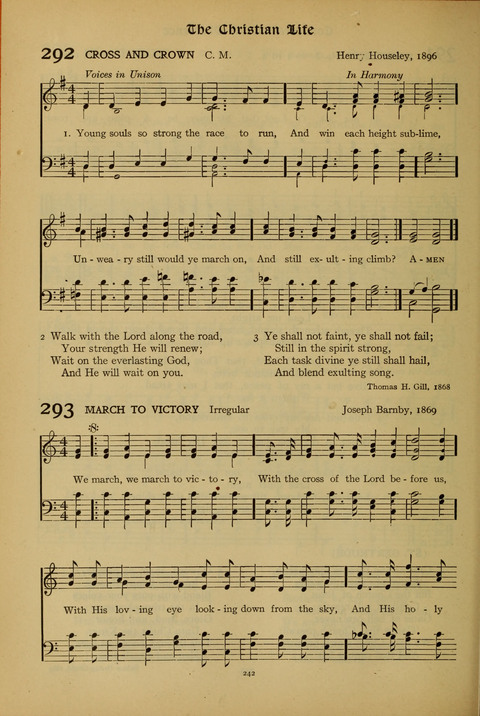 The American Hymnal for Chapel Service page 242