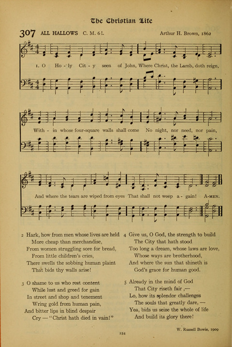 The American Hymnal for Chapel Service page 254