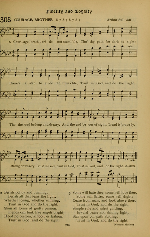 The American Hymnal for Chapel Service page 255