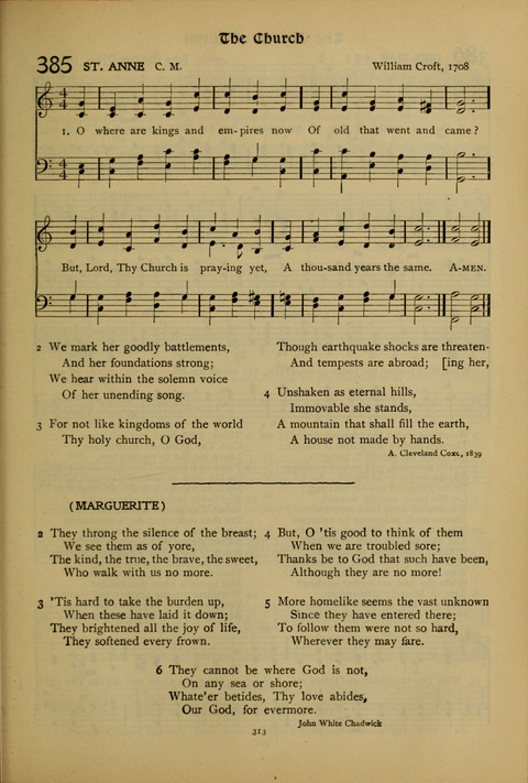 The American Hymnal for Chapel Service page 313