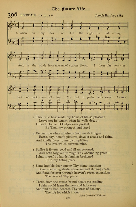The American Hymnal for Chapel Service page 326