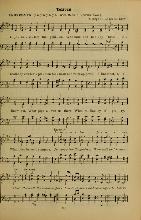 The American Hymnal for Chapel Service page 331