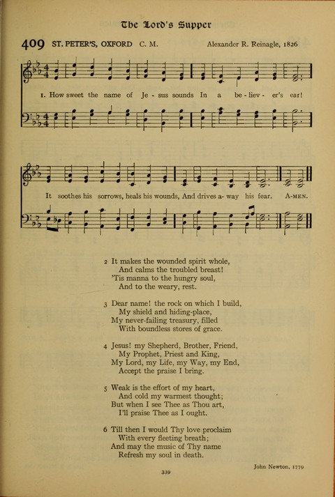 The American Hymnal for Chapel Service page 339