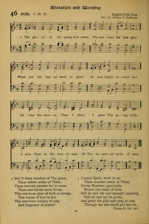 The American Hymnal for Chapel Service page 34