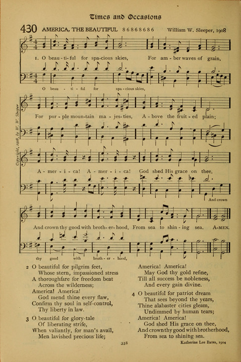 The American Hymnal for Chapel Service page 358