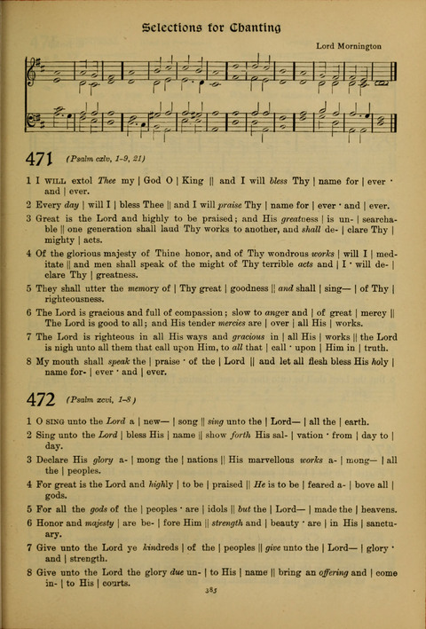 The American Hymnal for Chapel Service page 385