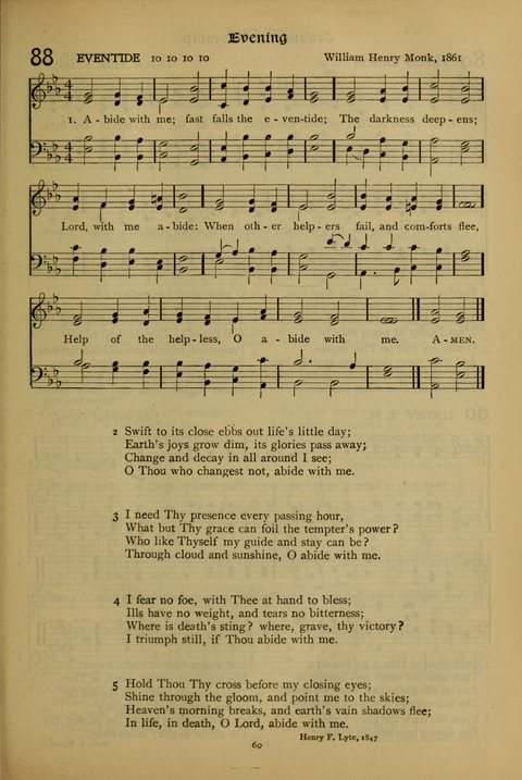 The American Hymnal for Chapel Service page 69