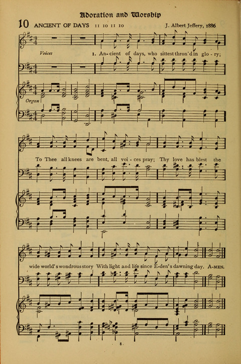 The American Hymnal for Chapel Service page 8