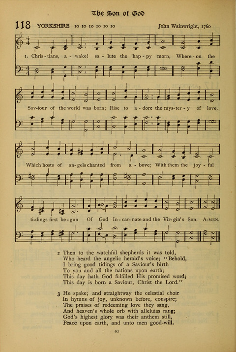 The American Hymnal for Chapel Service page 92