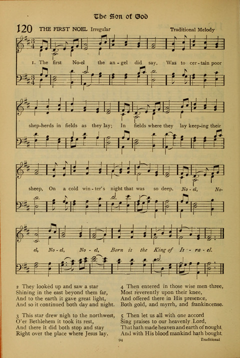 The American Hymnal for Chapel Service page 94