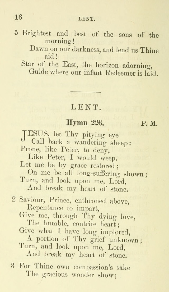 Additional Hymns set forth by the House of Bishops at the request of the House of Clerical and Lay Deputies, in General Convention, October 1865; to be used in the congregations of the Protestant Ep.. page 16