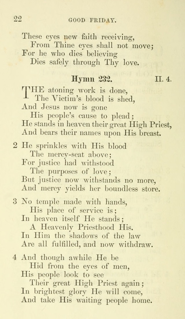 Additional Hymns set forth by the House of Bishops at the request of the House of Clerical and Lay Deputies, in General Convention, October 1865; to be used in the congregations of the Protestant Ep.. page 22