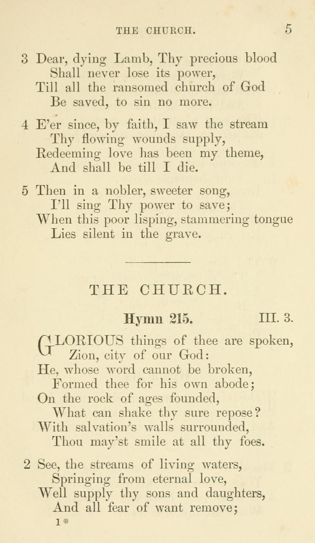 Additional Hymns set forth by the House of Bishops at the request of the House of Clerical and Lay Deputies, in General Convention, October 1865; to be used in the congregations of the Protestant Ep.. page 5
