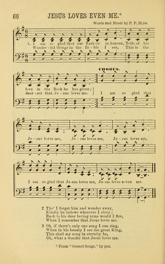 Apostolic Hymns and Songs: a collection of hymns and songs, both new and old, for the church, protracted meetings, and the Sunday school page 66