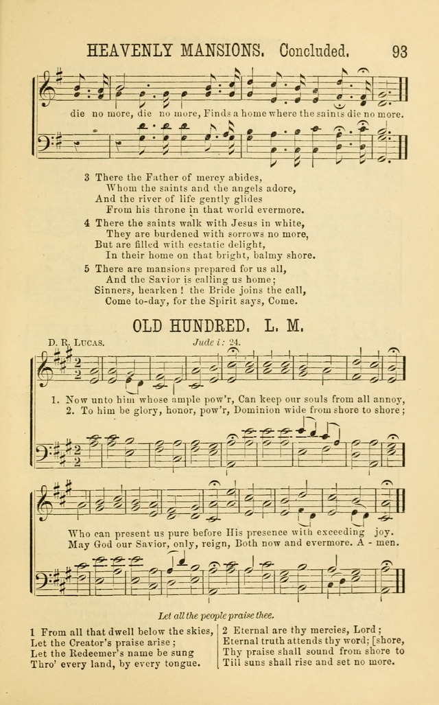 Apostolic Hymns and Songs: a collection of hymns and songs, both new and old, for the church, protracted meetings, and the Sunday school page 93