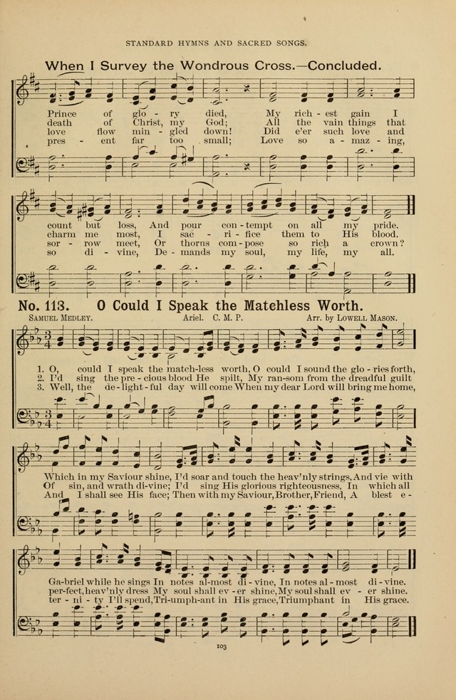 The Assembly Hymn and Song Collection: designed for use in chapel, assembly, convocation, or general exercises of schools, normals, colleges and universities. (3rd ed.) page 103