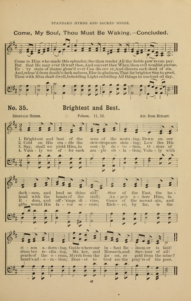 The Assembly Hymn and Song Collection: designed for use in chapel, assembly, convocation, or general exercises of schools, normals, colleges and universities. (3rd ed.) page 47