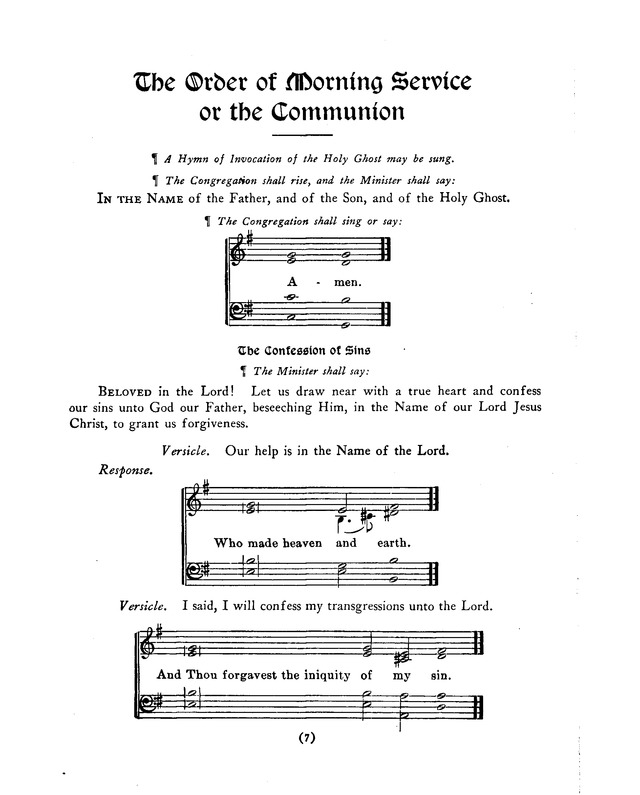 American Lutheran Hymnal page 7