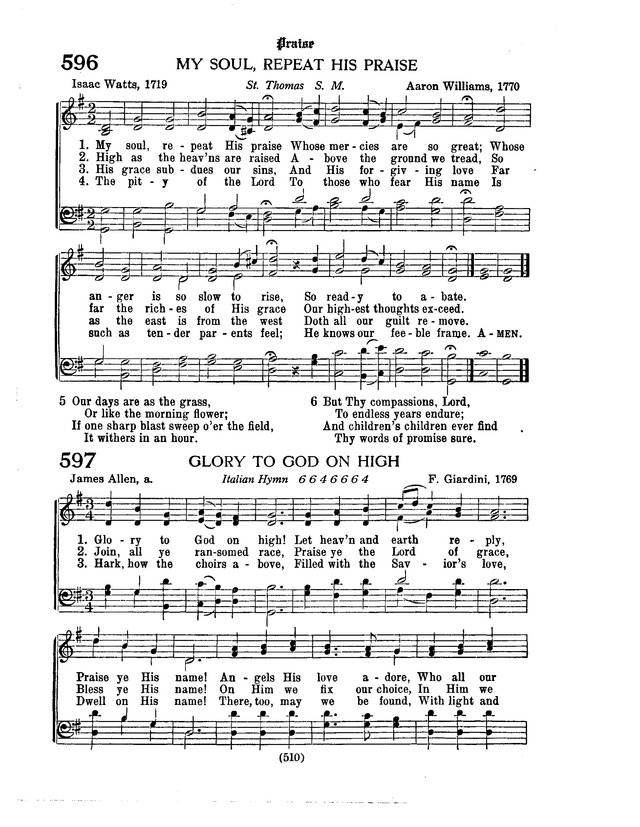 American Lutheran Hymnal page 718