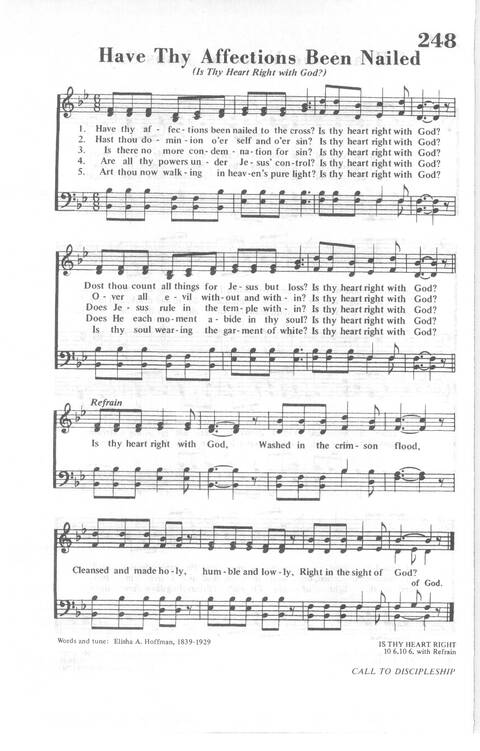African Methodist Episcopal Church Hymnal page 254