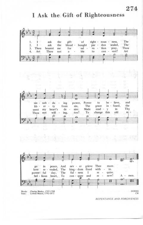African Methodist Episcopal Church Hymnal page 282