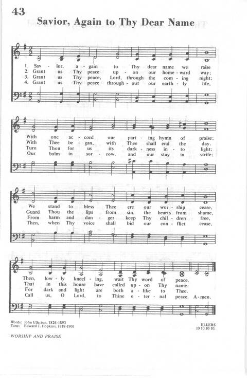 African Methodist Episcopal Church Hymnal page 44