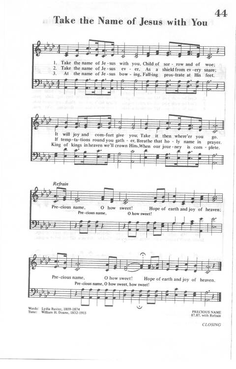 African Methodist Episcopal Church Hymnal page 45
