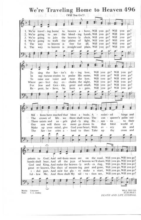 African Methodist Episcopal Church Hymnal page 550