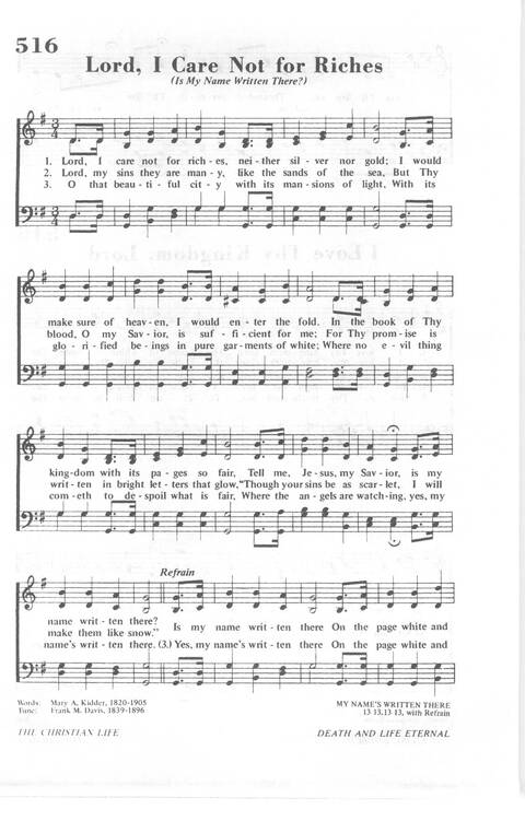 African Methodist Episcopal Church Hymnal page 573