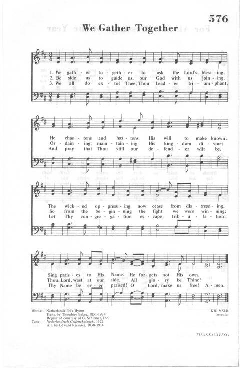 African Methodist Episcopal Church Hymnal page 640